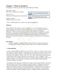 Chapter 1: What Is Statistics? Christopher J