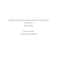 Ornamentation and Orientalization: Social and Racial Implications of the Consumption Of