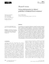 Using Phylogenetics to Detect Pollinatormediated Floral Evolution