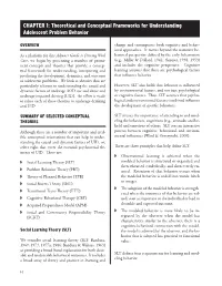 Chapter 1: Theoretical and Conceptual Frameworks for Understanding Adolescent Problem Behavior