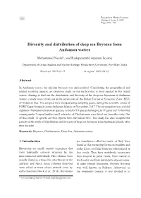 Diversity and Distribution of Deep Sea Bryozoa from Andaman Waters