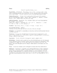 Niter KNO3 C 2001-2005 Mineral Data Publishing, Version 1