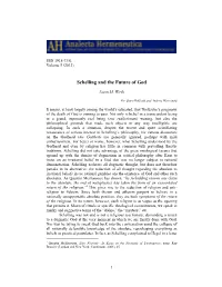 Schelling and the Future of God