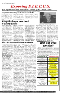SPECIAL REPORT: Exposing S.I.E.C.U.S