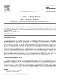 The Future of Drama Therapy Robert J