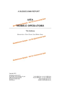 Asia Mobile Operators