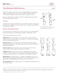 Org Tibia (Shinbone) Shaft Fractures