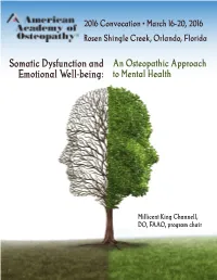 Somatic Dysfunction and Emotional Well-Being