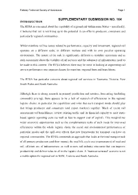 Supplementary Submission No