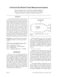 A Ground Test Rocket Thrust Measurement System