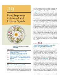 CHAPTER 39 Plant Responses to Internal and External Signals 821 CELL CYTOPLASM WALL