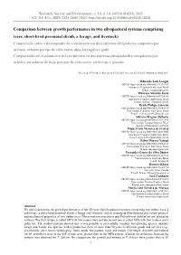 Comparison Between Growth Performance in Two Silvopastoral