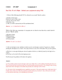 CS414 SP 2007 Assignment 1