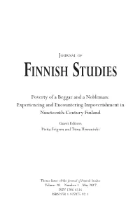 Finnish Studies Volume 20 Number 1 May 2017 ISSN 1206-6516 ISBN 978-1-937875-92-3