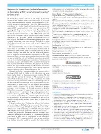 Response To: 'Interosseous Tendon Inflammation of Rheumatoid Arthritis: What's the Real Meaning?' by Deng Et Al