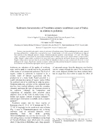 Sediment Characteristics of Poonthura Estuary (Southwest Coast of India) in Relation to Pollution