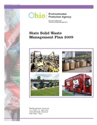 2009 State Solid Waste Management Plan, Represents the Third Revision and - a Web Site, Fourth Iteration of the State Plan