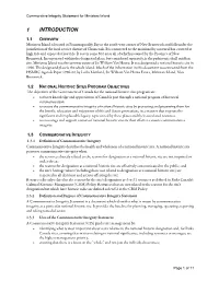Commemorative Integrity Statement for Ministers Island