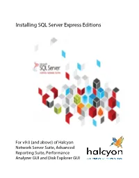Installing SQL Server Express Editions