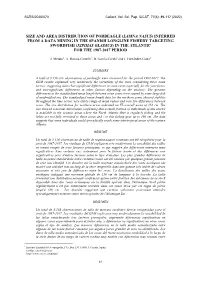 Lamna Nasus) Inferred from a Data Mining in the Spanish Longline Fishery Targeting Swordfish (Xiphias Gladius) in the Atlantic for the 1987-2017 Period