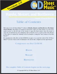Table of Contents