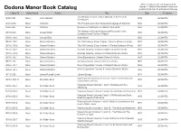 Catalog Records April 7, 2021 6:03 PM Object Id Object Name Author Title Date Collection