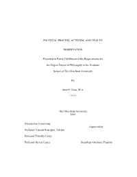 Political Process, Activism, and Health Dissertation