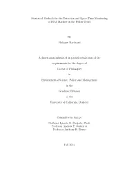 Statistical Methods for the Detection and Space-Time Monitoring of DNA Markers in the Pollen Cloud