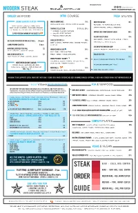 Steak Order Guide