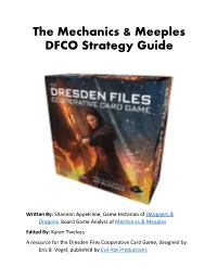 The Mechanics & Meeples DFCO Strategy Guide