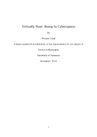 Being in Cyberspace