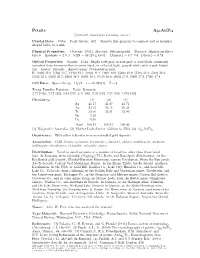 Petzite Ag3aute2 C 2001-2005 Mineral Data Publishing, Version 1