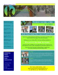 Spring 2014 Newsletter
