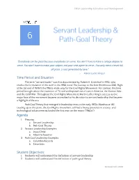 06. Servant Leadership & Path-Goal Theory