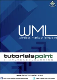 Preview WML Tutorial (PDF Version)