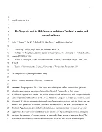 The Neoproterozoic to Mid-Devonian Evolution of Scotland: a Review and 7 Unresolved Issues