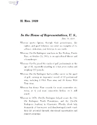 H. Res. 1029 in the House of Representatives, U