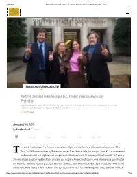 Mistrial Declared in Kafkaesque D.C. Trial of Venezuela Embassy Protectors