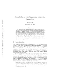 Outer Billiards with Contraction: Attracting Cantor Sets