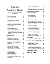 Pybullet Quickstart Guide