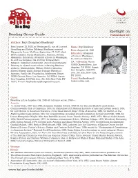 Reading Group Guide Spotlight