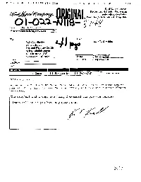 The Original and a Copy Are Being Forwarded Via Private Carrier