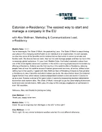 The State of Work: E-Residency S01 E09 Transcript