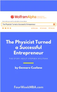 The Story About Stephen Wolfram
