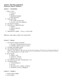 Lecture Outlines