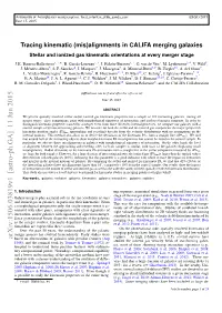 Tracing Kinematic (Mis)Alignments in CALIFA Merging Galaxies Stellar and Ionized Gas Kinematic Orientations at Every Merger Stage