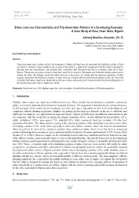 A Case Study of Ilesa, Osun State, Nigeria