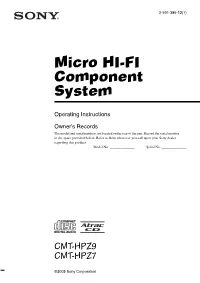 Micro HI-FI Component System