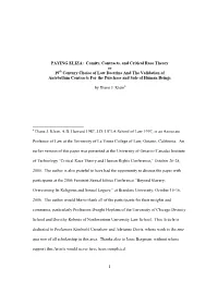 Paying Eliza: Comity, Contracts, and Critical Race Theory, Or 19Th