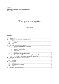 Waveguide Propagation